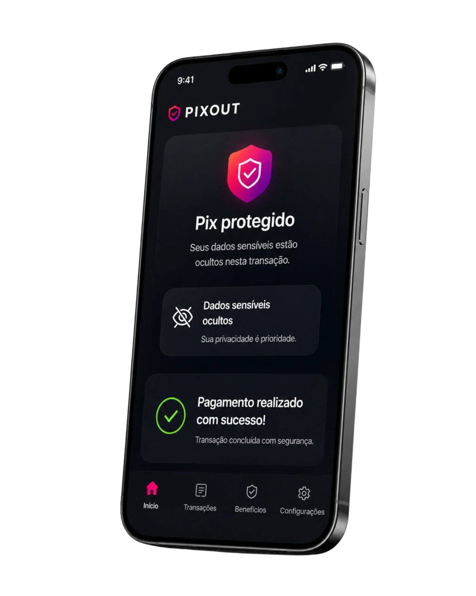 App PXOut com Pix protegido